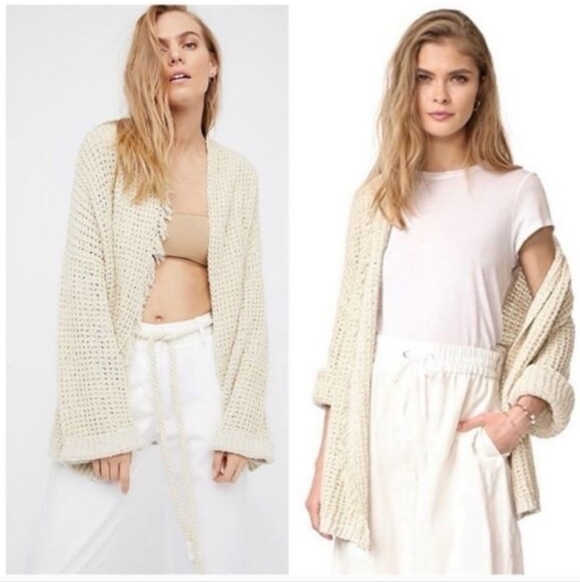 Free People Sweaters - Free People I'll Be Around Cardigan In Ivory